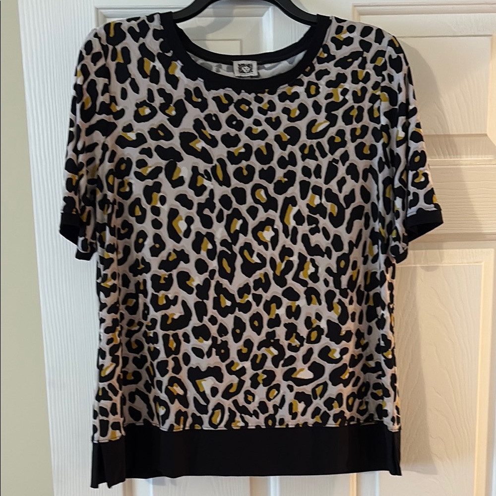 Anne Klein—Leopard Print Women's Top